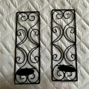 Metal wall sconces